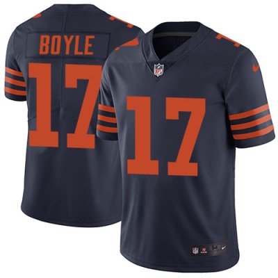 Nike Chicago Bears #17 Tim Boyle Navy Blue Alternate Men's Stitched NFL Vapor Untouchable Limited Jersey